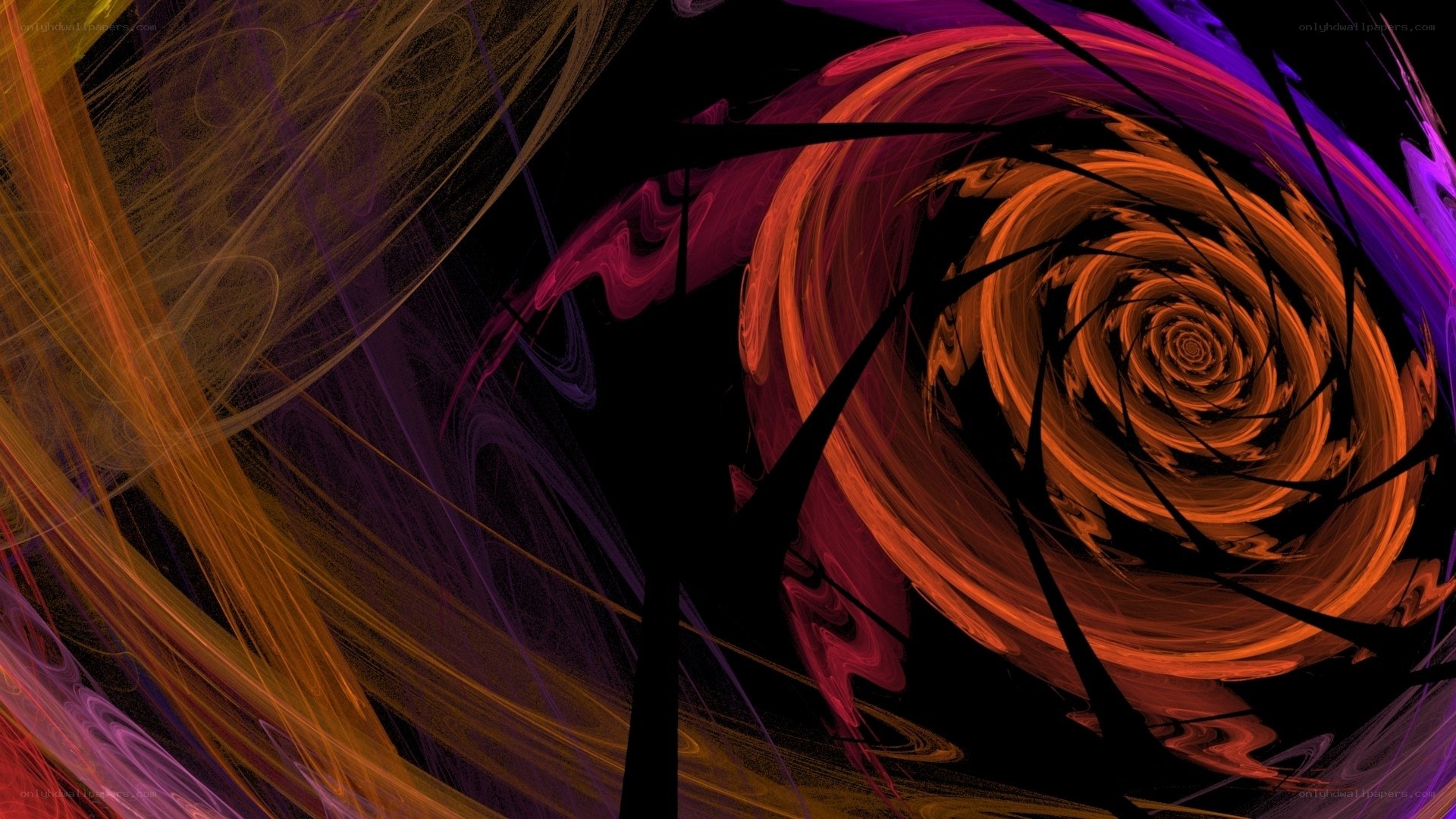 Abstract color swirl