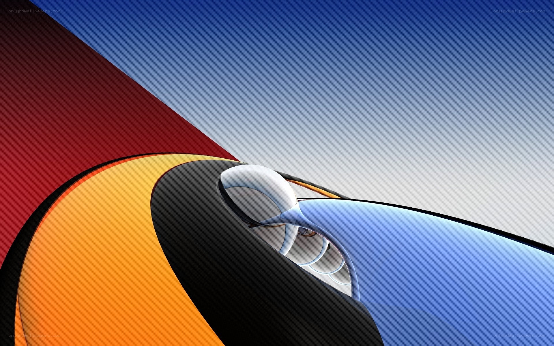Abstract color swirl design