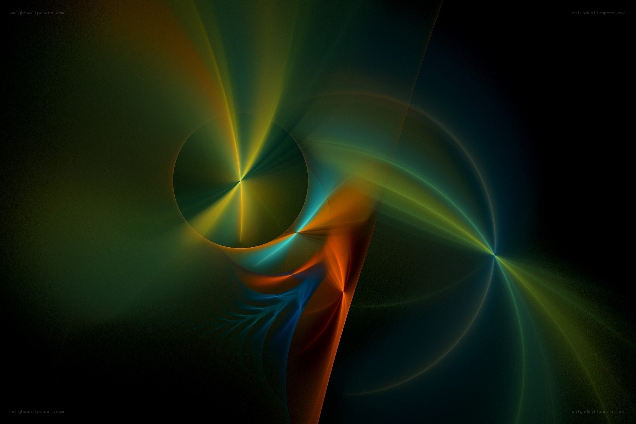 Abstract color swirl pattern