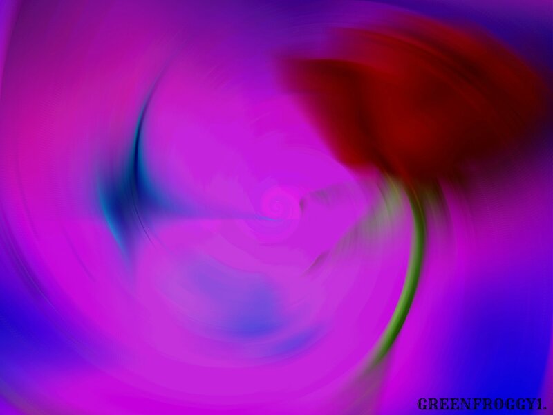Abstract Color Swirl — Purple