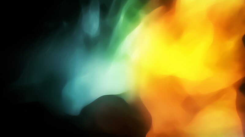 Abstract Color Swirl — Yellow