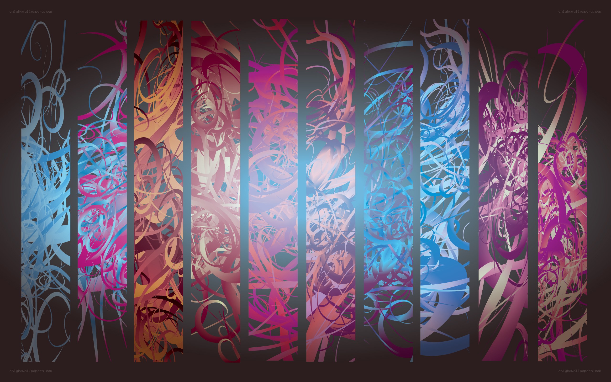 Abstract color swirls