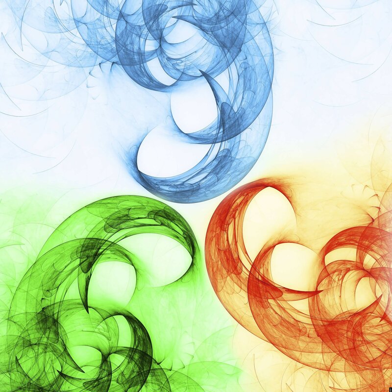 Abstract color swirls