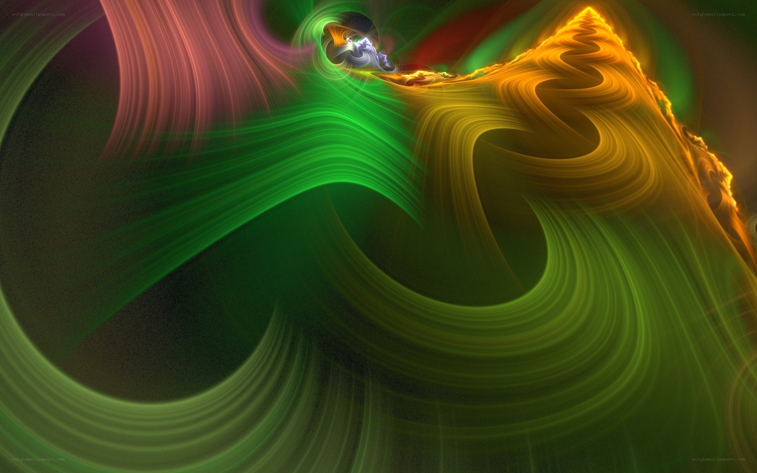 Abstract color swirls