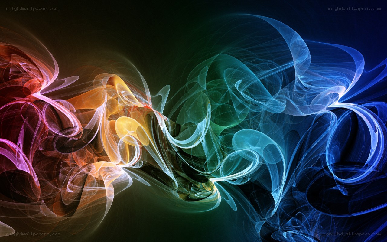 Abstract color swirls