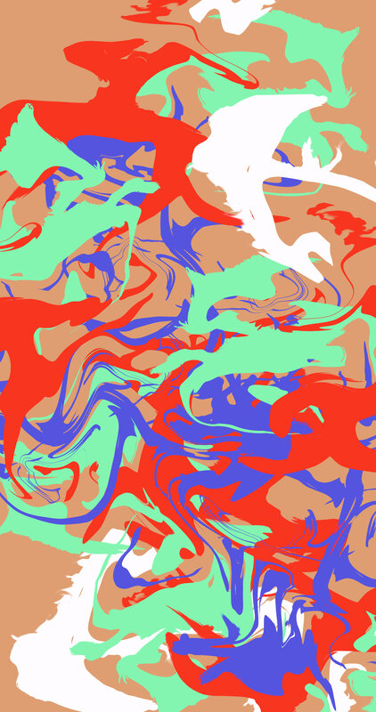 Abstract Color Swirls — Red, Chaotic