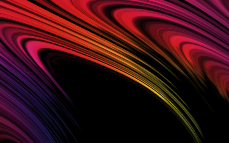 Abstract Color Swirls — Red, Dynamic, Curved Lines