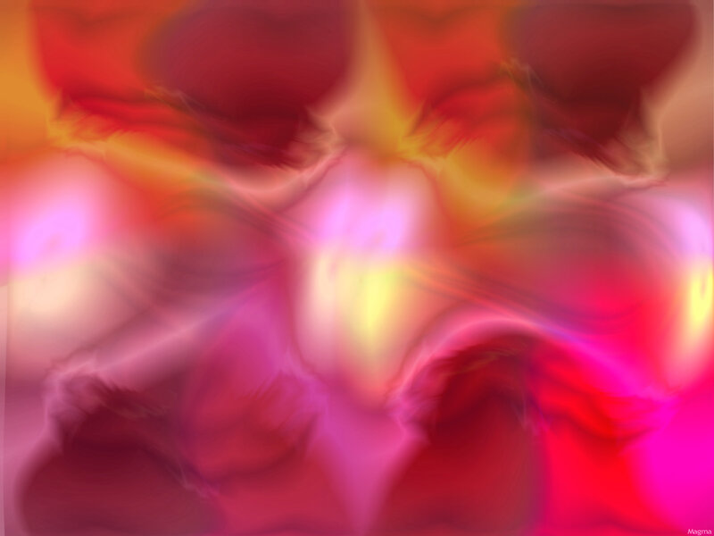 Abstract Color Swirls — Red, Vibrant