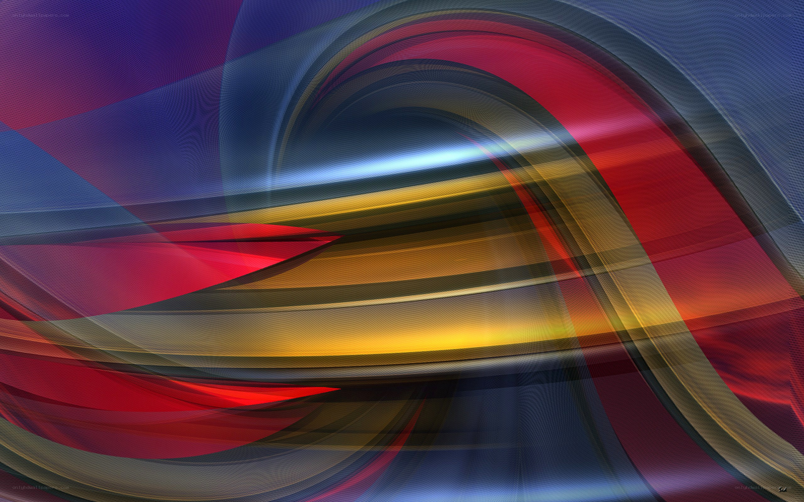 Abstract color wave design