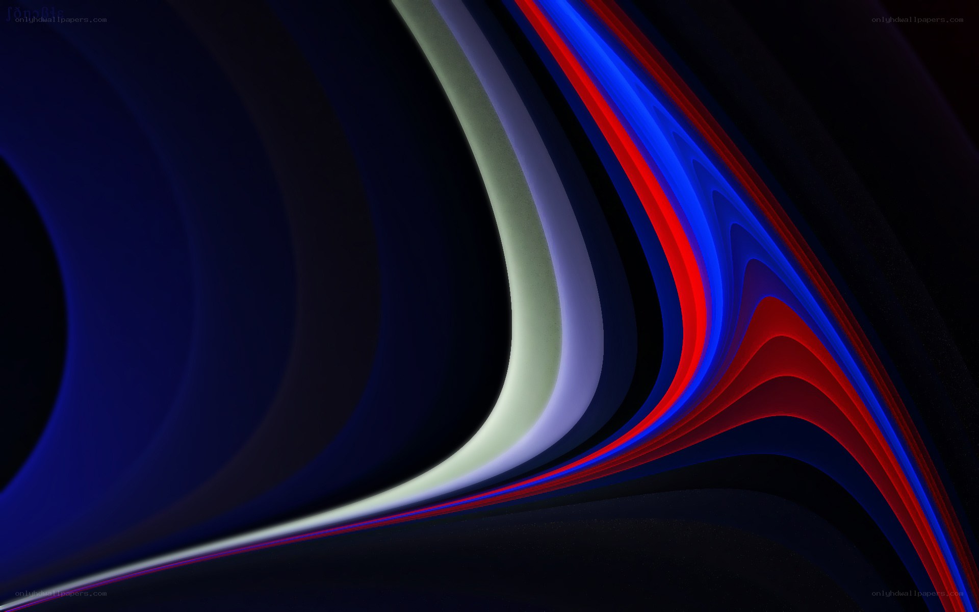 Abstract color wave design