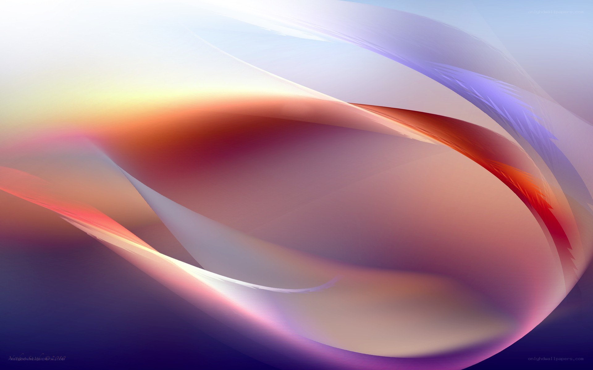 Abstract color wave design