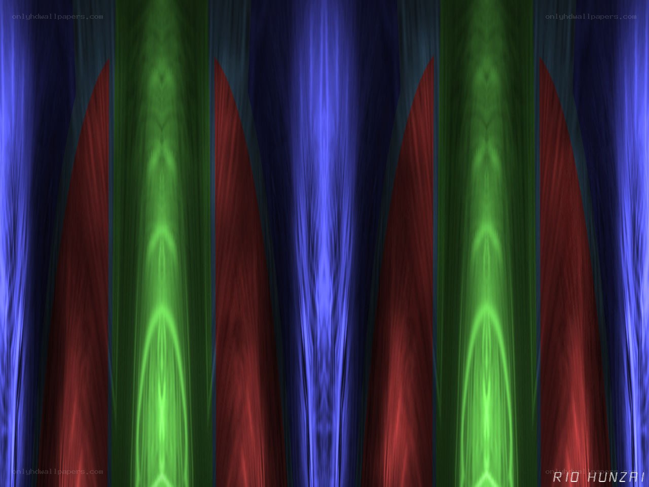 Abstract color wave pattern