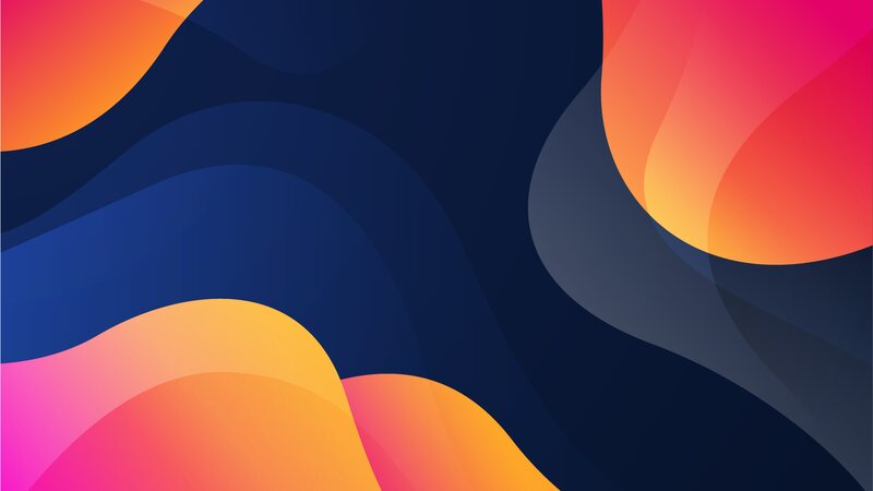 Abstract Color Waves — Blue, Calm, Gradient
