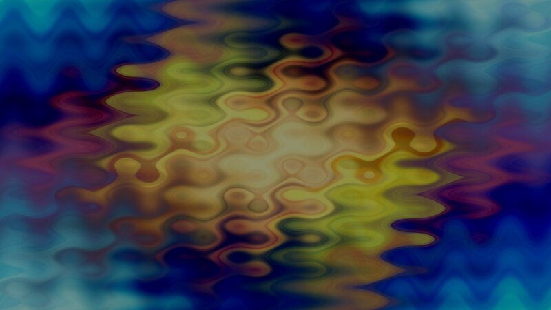 Abstract Color Waves — Blue, Fluid, Colors