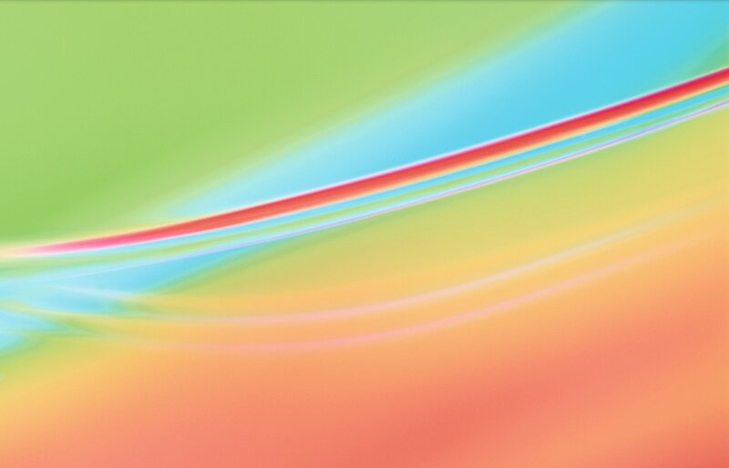 Abstract Color Waves — Green, Calm