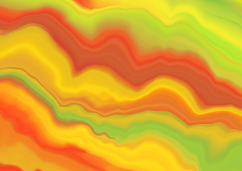 Abstract Color Waves — Yellow, Vibrant