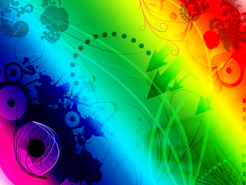 Abstract Colorful Background — Green, Vibrant, Digital Art