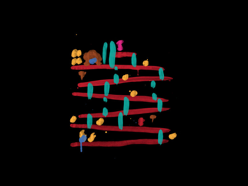 abstract colorful brush strokes