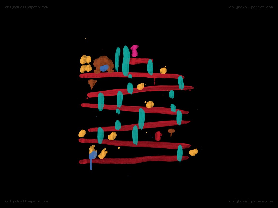 abstract colorful brush strokes