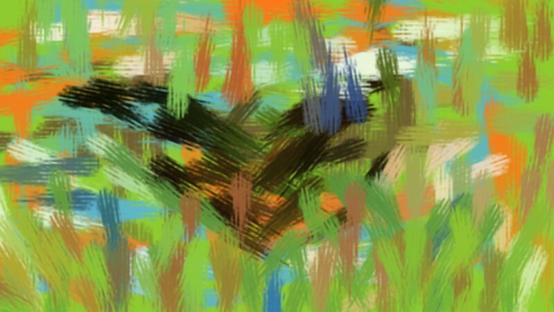 Abstract colorful brushstroke art