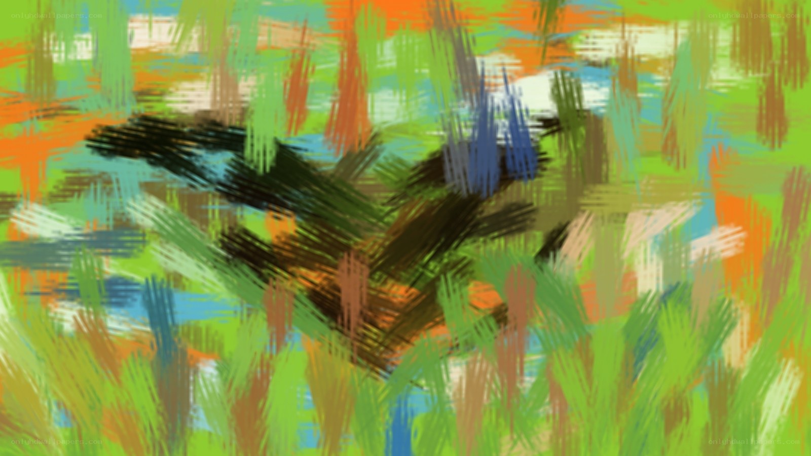 Abstract colorful brushstroke art