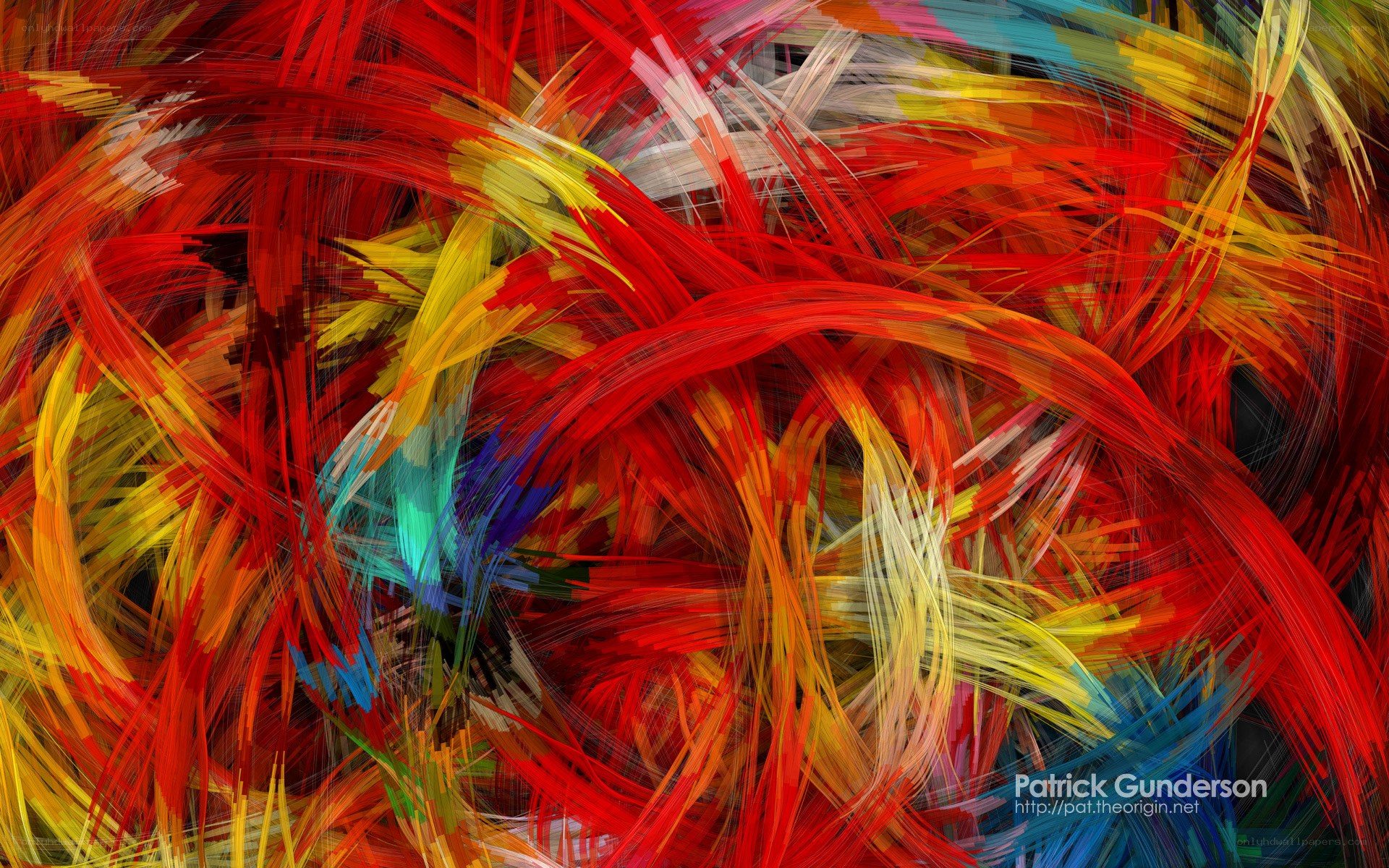 Abstract colorful brushstrokes