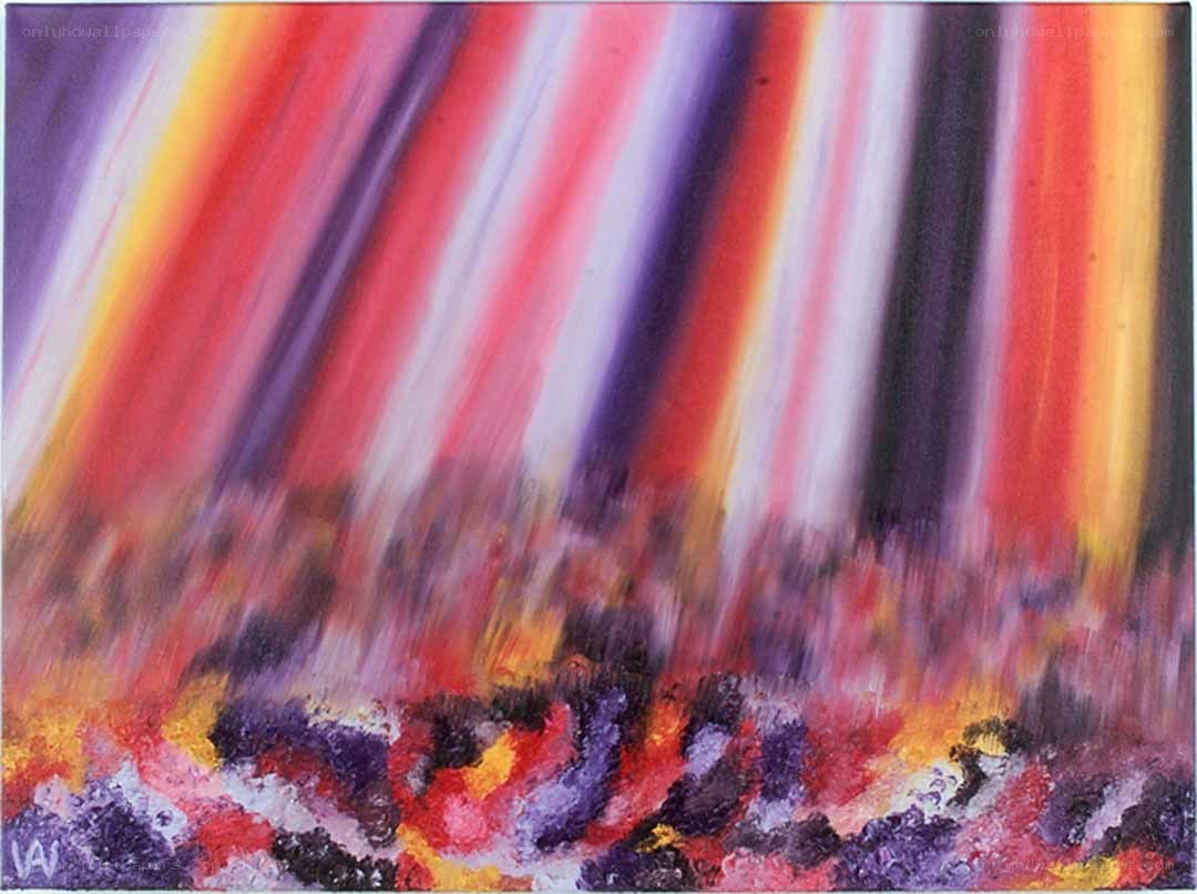 Abstract colorful brushstrokes