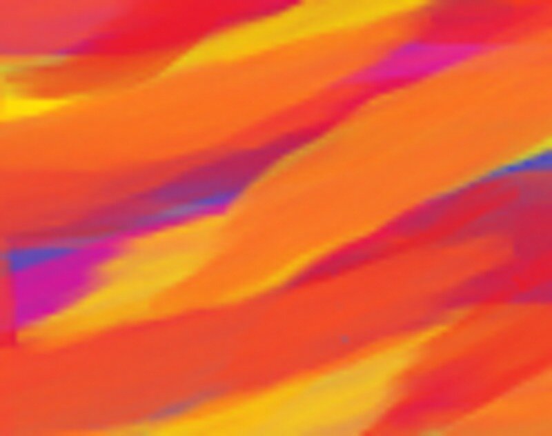 Abstract Colorful Brushstrokes — Orange