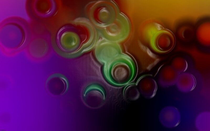 Abstract colorful bubble pattern