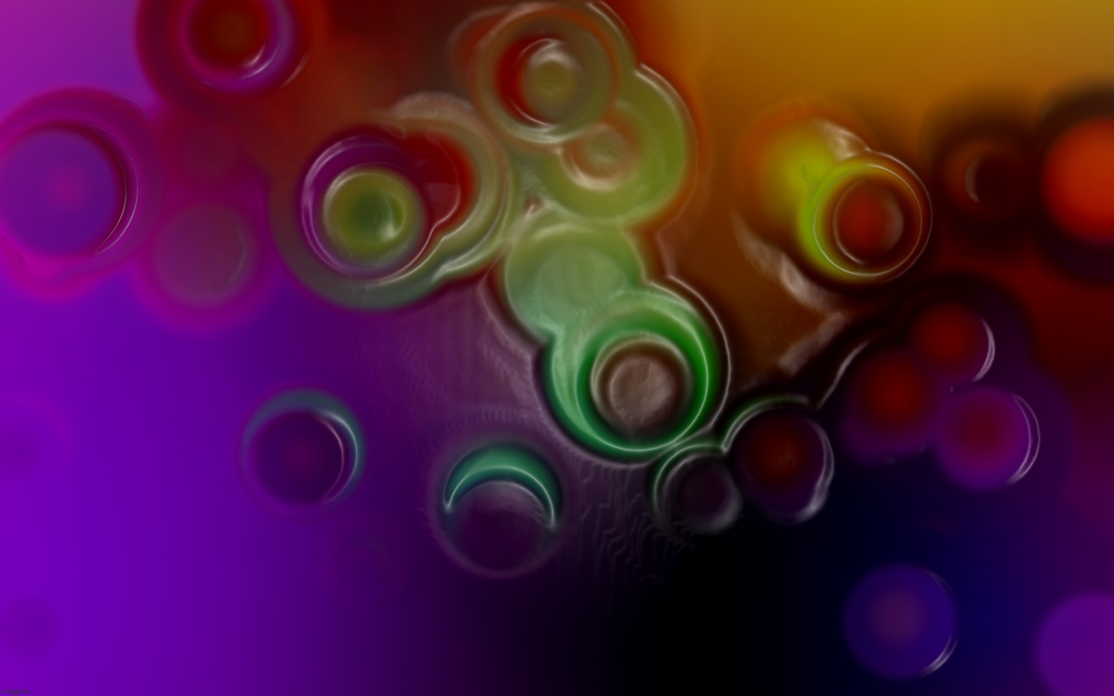 Abstract colorful bubble pattern