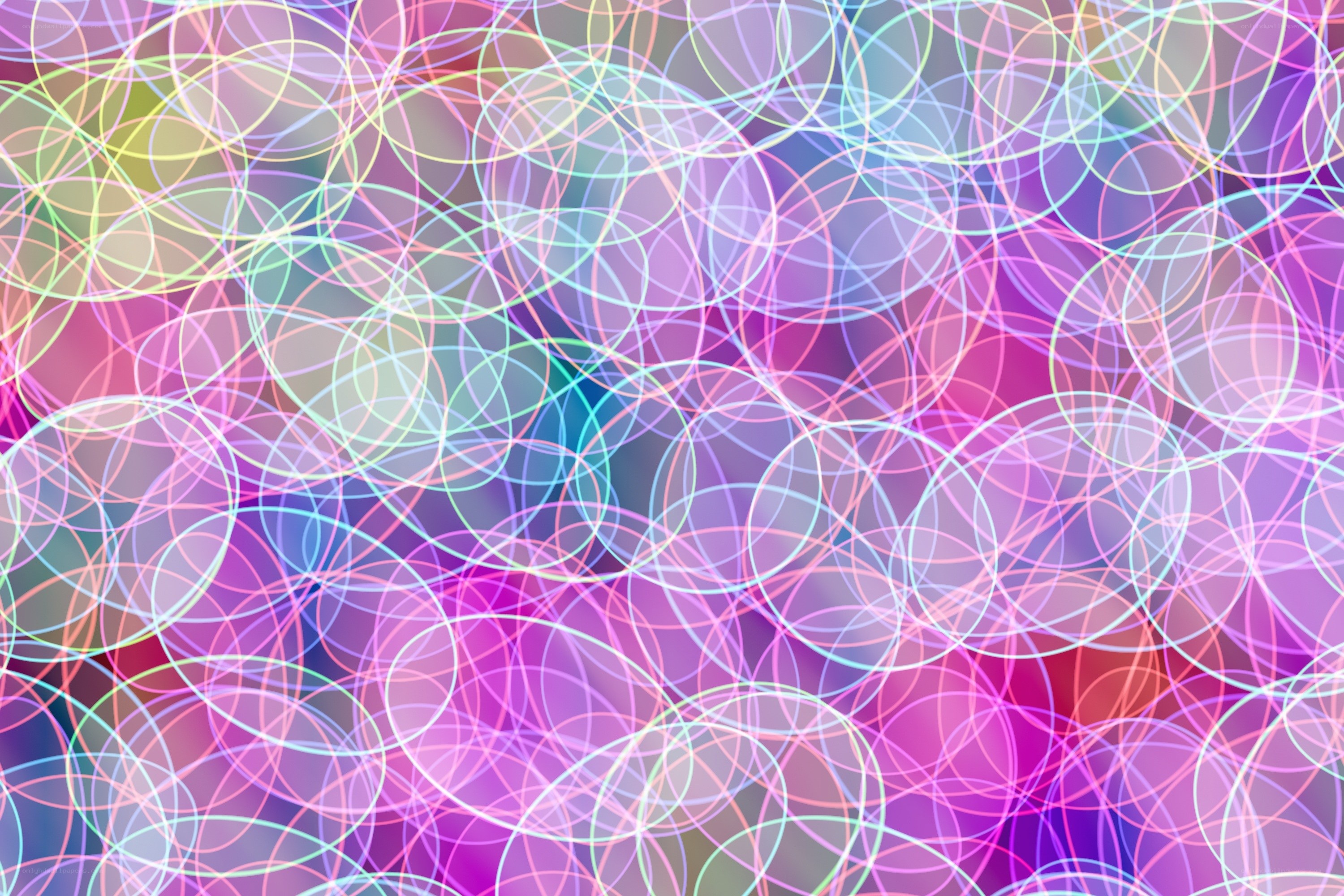 Abstract colorful circles