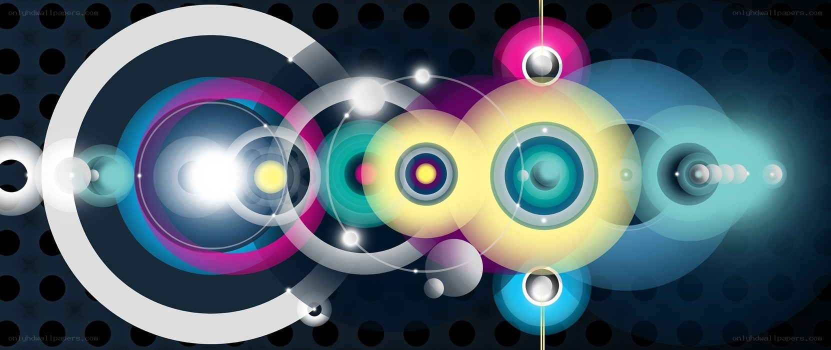 Abstract colorful circles design