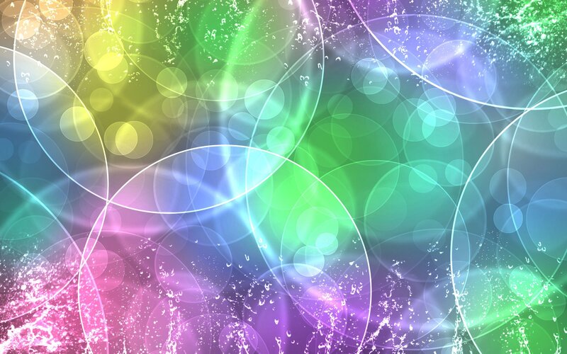 Abstract Colorful Circles — Green
