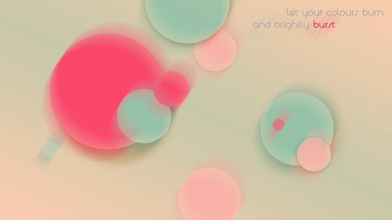 Abstract Colorful Circles — Pink