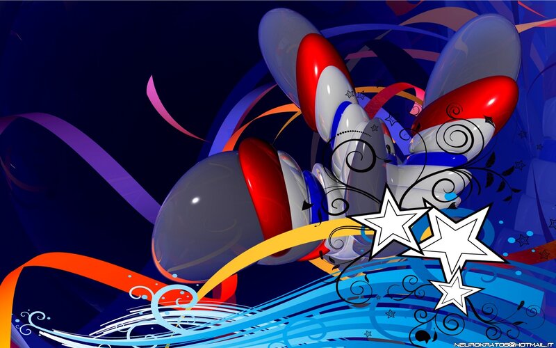 abstract colorful design with stars