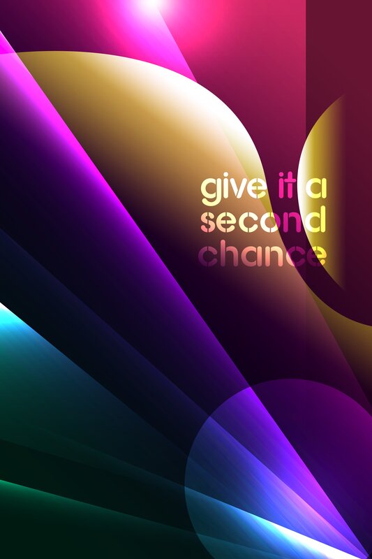 abstract colorful design with text