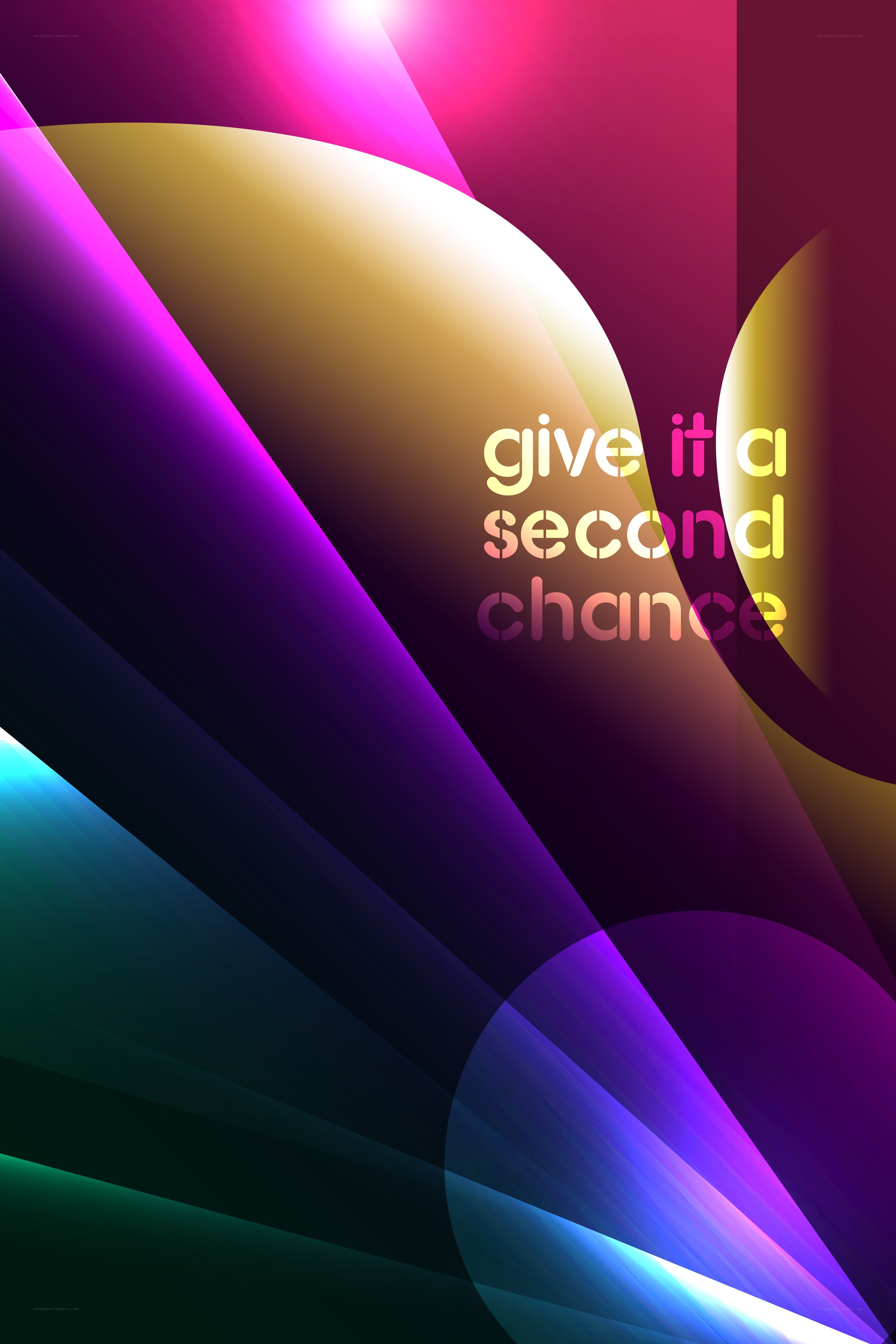 abstract colorful design with text