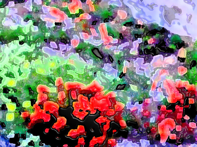 Abstract colorful digital art