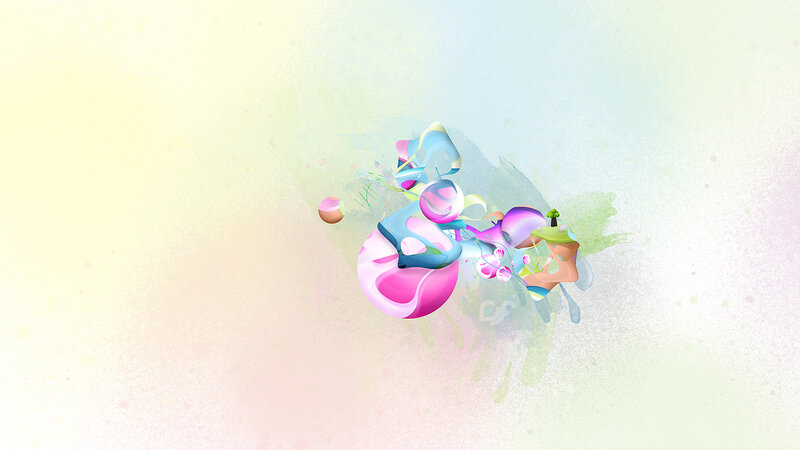 Abstract colorful digital art