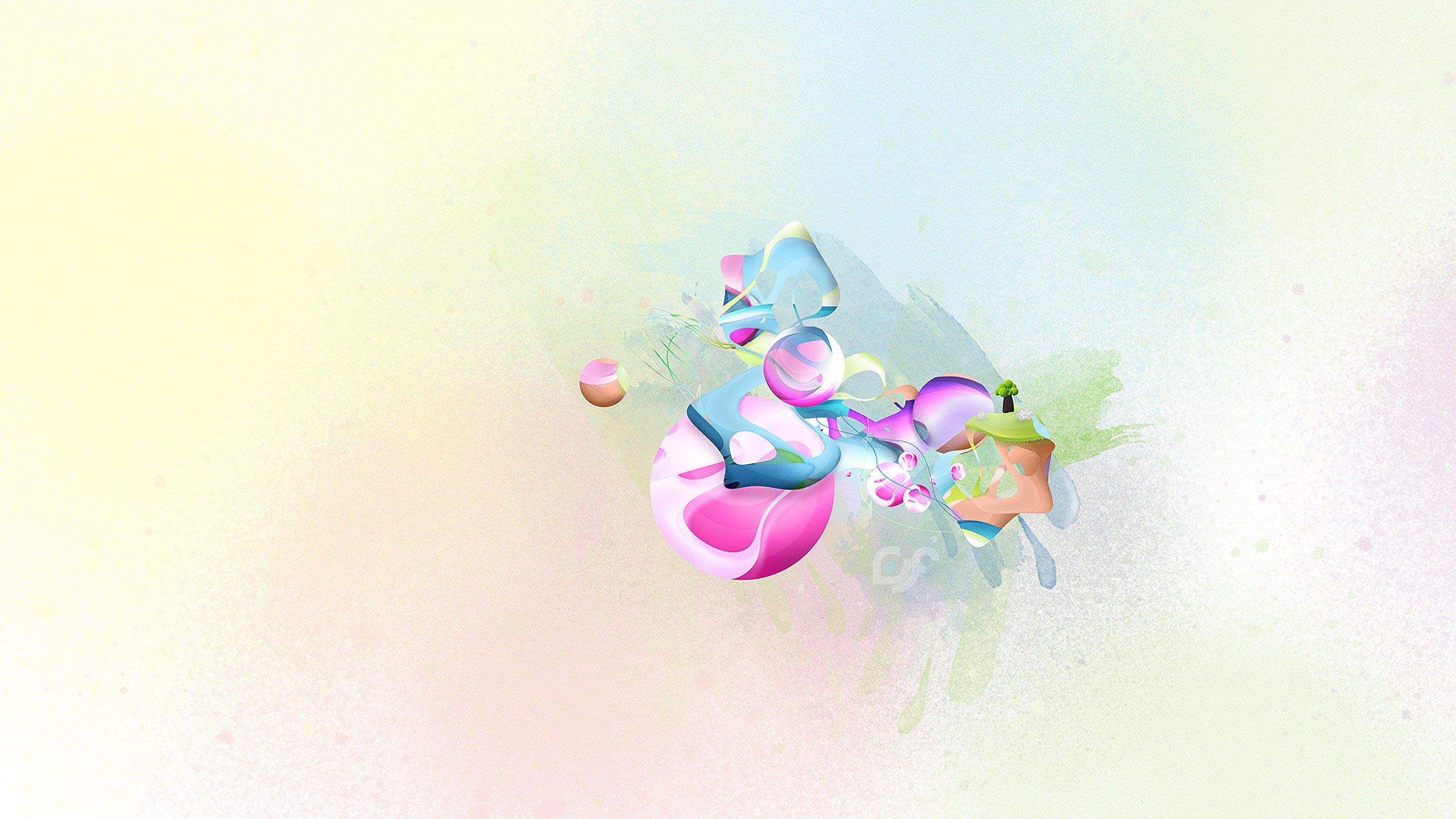 Abstract colorful digital art