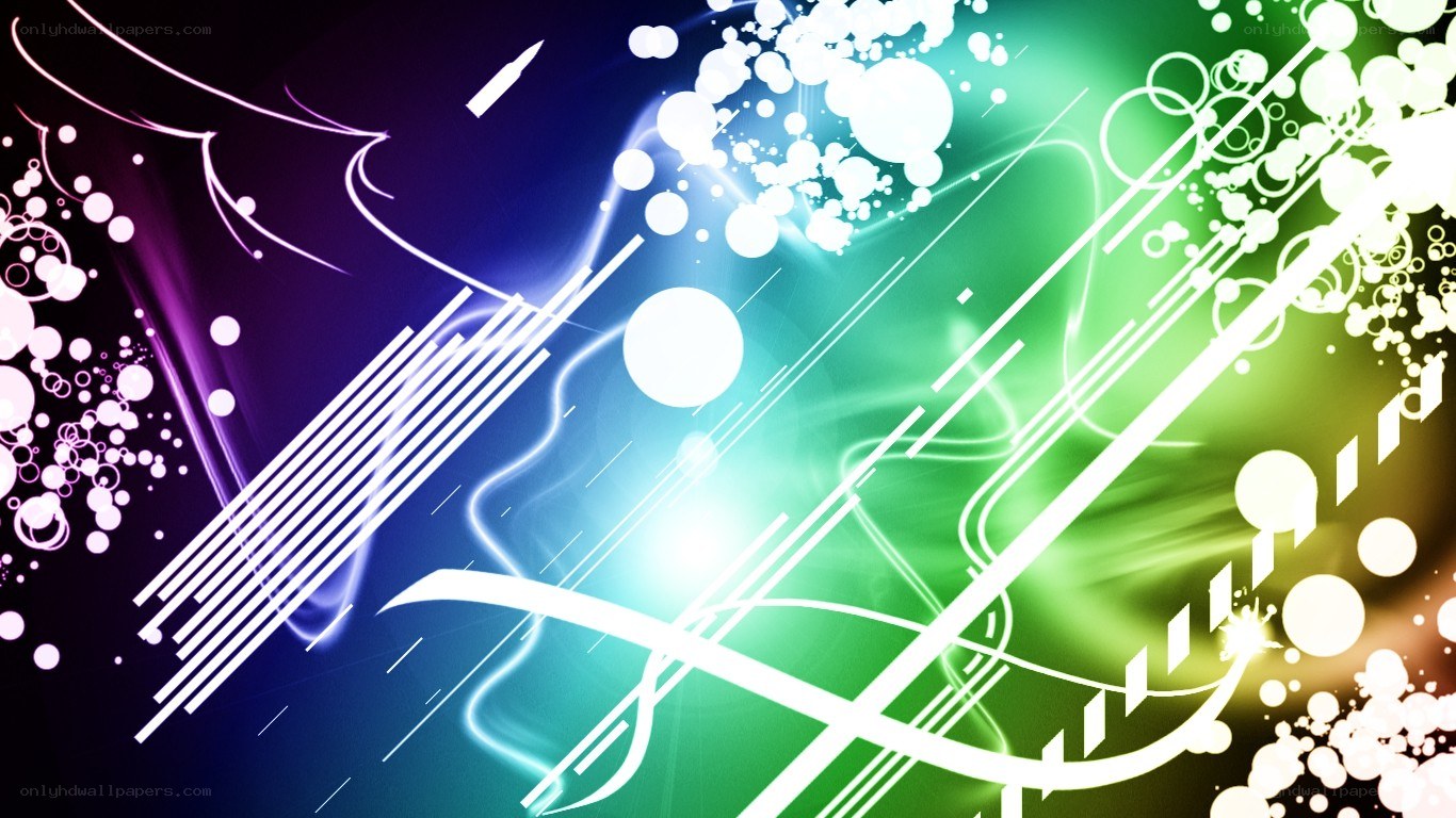 Abstract colorful digital art