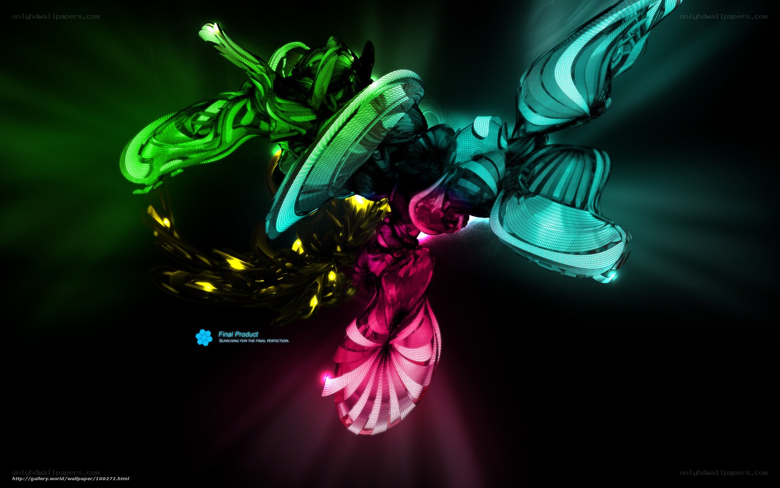 Abstract colorful digital art