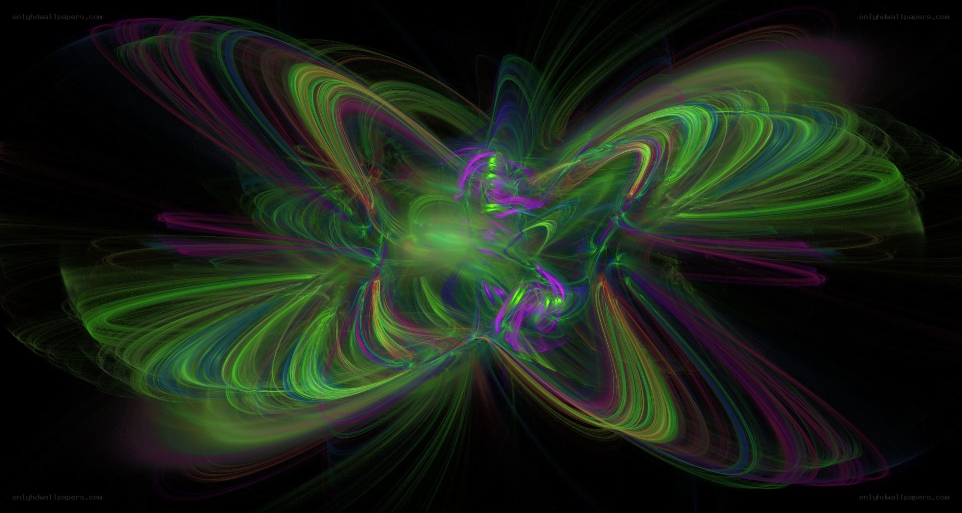 Abstract colorful energy patterns