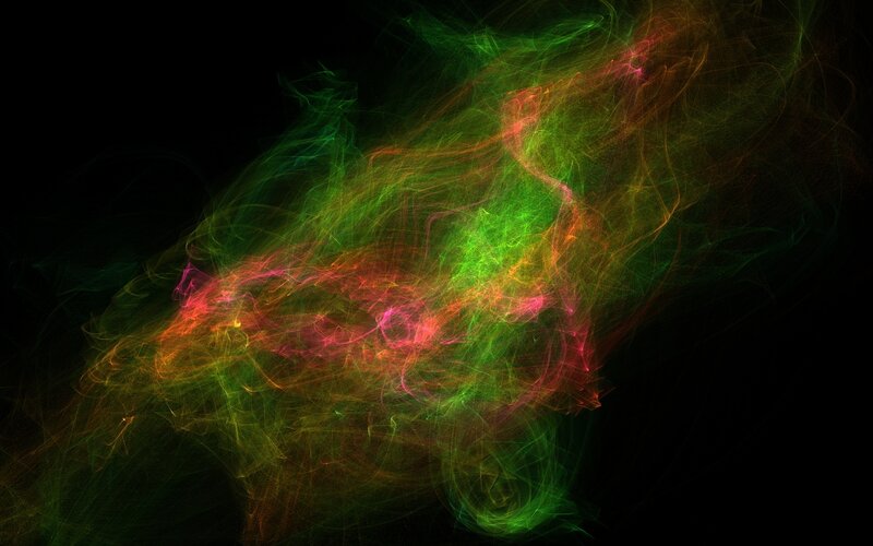 Abstract colorful energy swirl