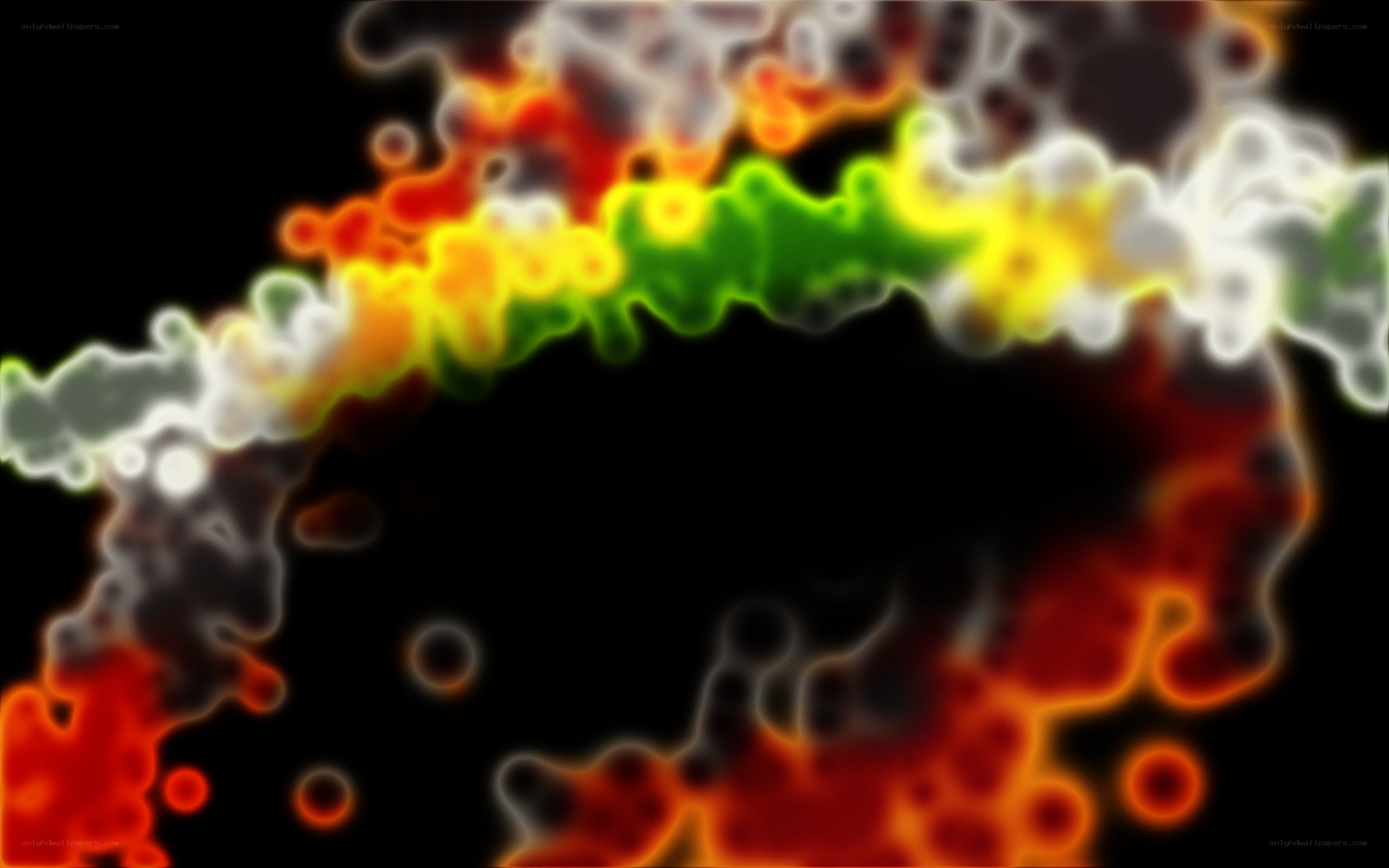 Abstract colorful energy wave