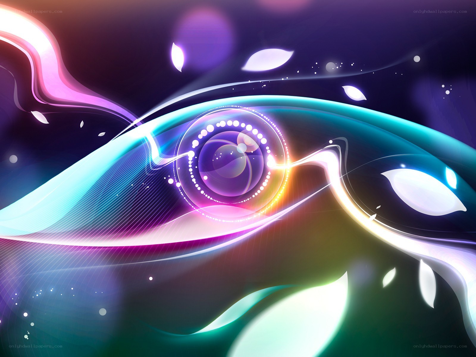 Abstract colorful eye design