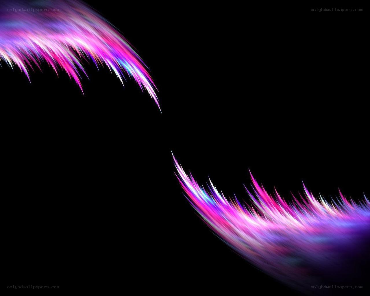 abstract colorful feather design