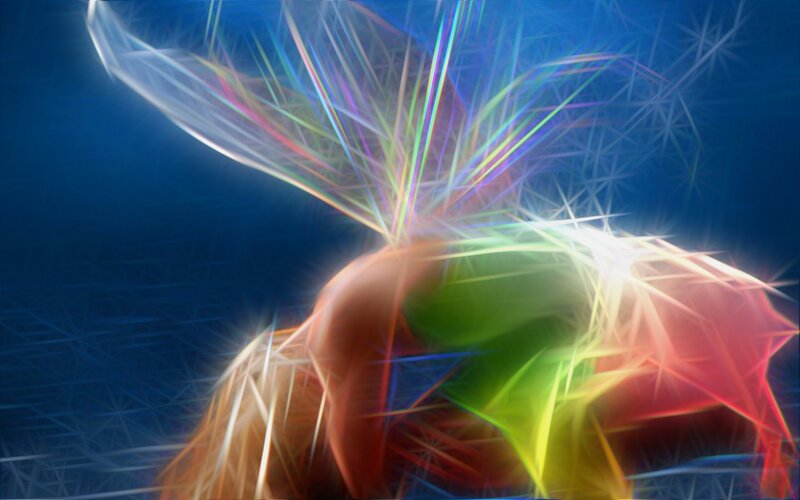 Abstract Colorful Figure — Blue