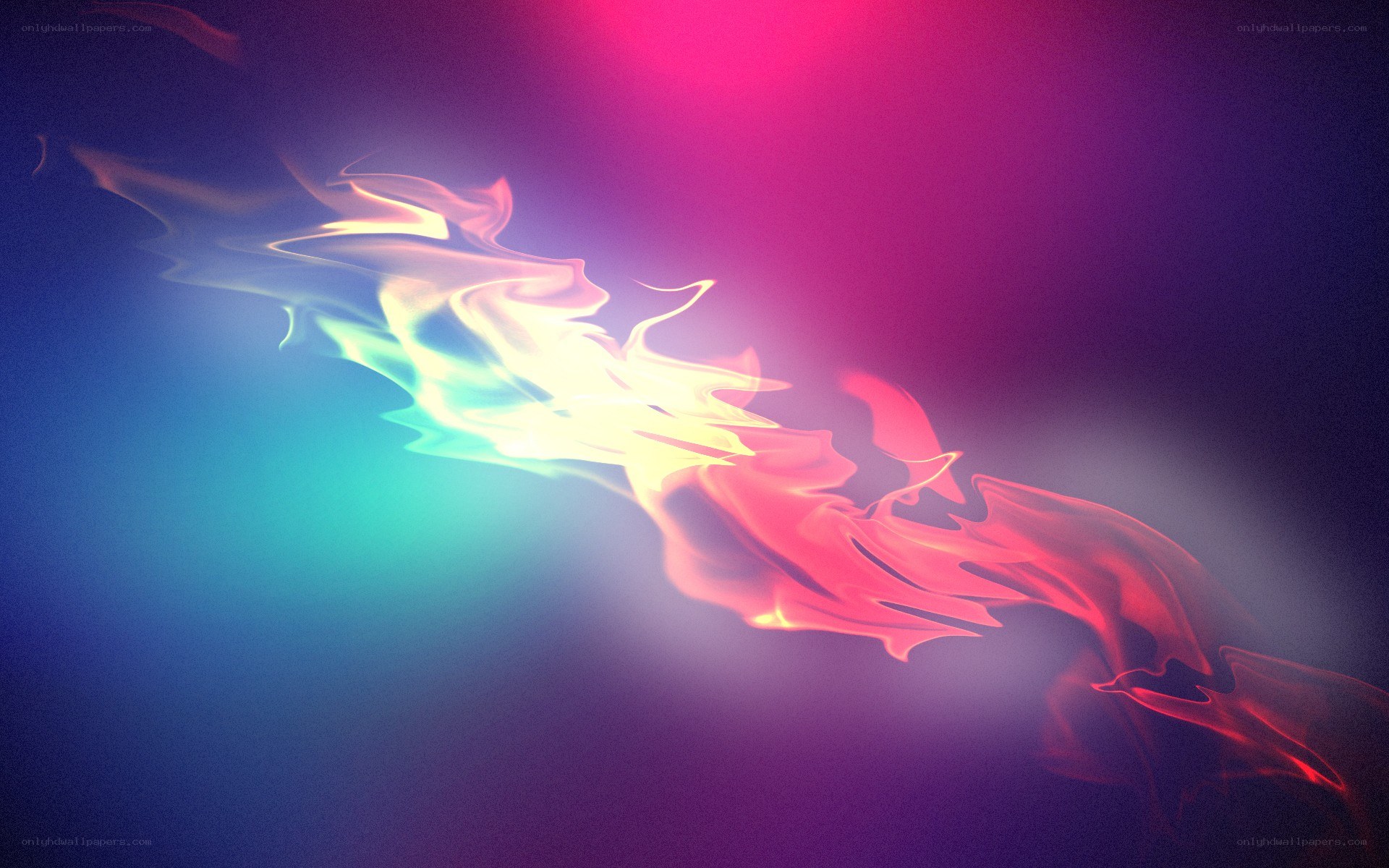 Abstract colorful flame design