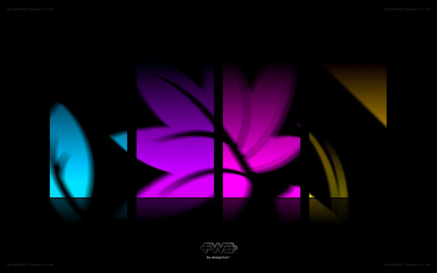 abstract colorful flower design